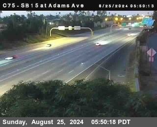 SB 15 at Adams Ave (On Ramp)