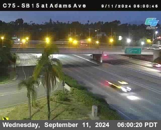 SB 15 at Adams Ave (On Ramp)