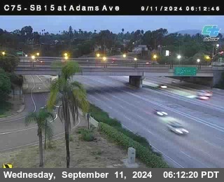 SB 15 at Adams Ave (On Ramp)