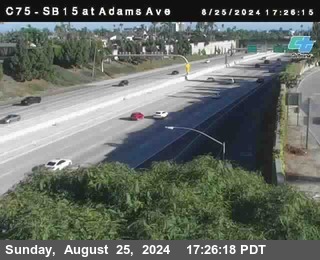 SB 15 at Adams Ave (On Ramp)