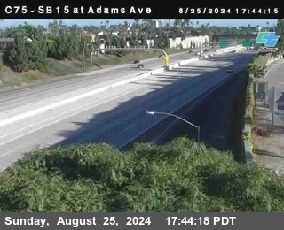 SB 15 at Adams Ave (On Ramp)