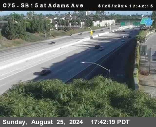 SB 15 at Adams Ave (On Ramp)