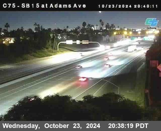 SB 15 at Adams Ave (On Ramp)