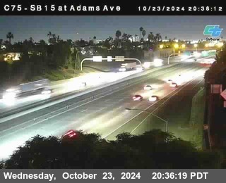 SB 15 at Adams Ave (On Ramp)