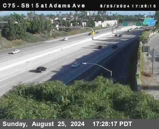 SB 15 at Adams Ave (On Ramp)