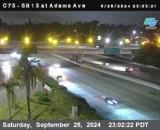 SB 15 at Adams Ave (On Ramp)