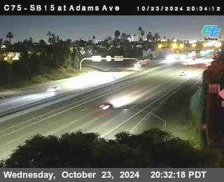 SB 15 at Adams Ave (On Ramp)