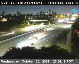 SB 15 at Adams Ave (On Ramp)