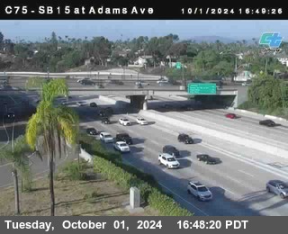 SB 15 at Adams Ave (On Ramp)