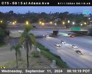 SB 15 at Adams Ave (On Ramp)