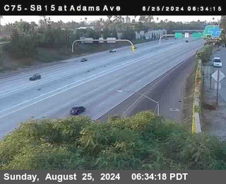 SB 15 at Adams Ave (On Ramp)