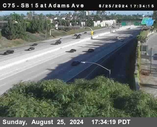 SB 15 at Adams Ave (On Ramp)