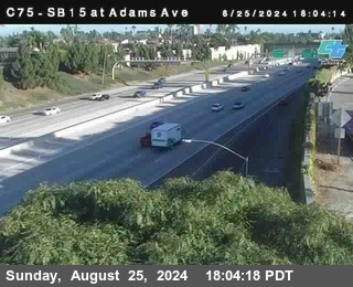 SB 15 at Adams Ave (On Ramp)