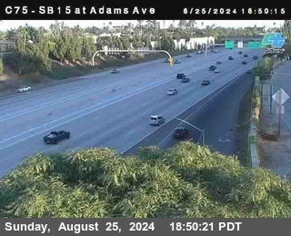 SB 15 at Adams Ave (On Ramp)