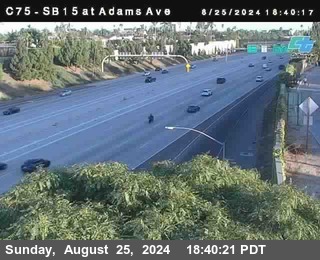 SB 15 at Adams Ave (On Ramp)