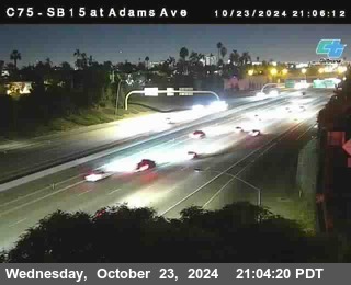 SB 15 at Adams Ave (On Ramp)