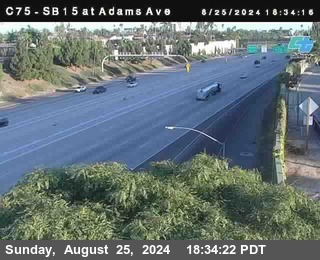 SB 15 at Adams Ave (On Ramp)