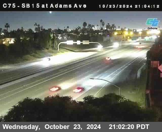 SB 15 at Adams Ave (On Ramp)