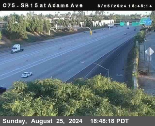 SB 15 at Adams Ave (On Ramp)