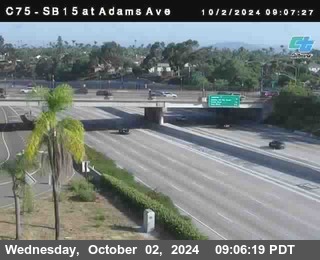 SB 15 at Adams Ave (On Ramp)