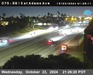 SB 15 at Adams Ave (On Ramp)