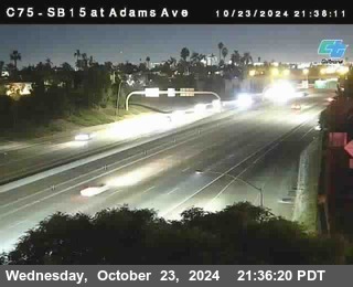 SB 15 at Adams Ave (On Ramp)