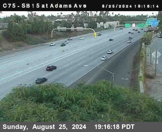 SB 15 at Adams Ave (On Ramp)