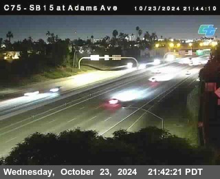 SB 15 at Adams Ave (On Ramp)