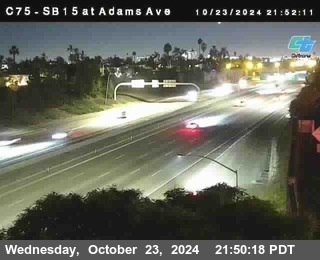 SB 15 at Adams Ave (On Ramp)