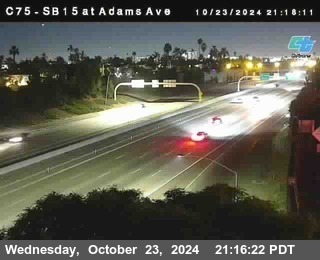 SB 15 at Adams Ave (On Ramp)