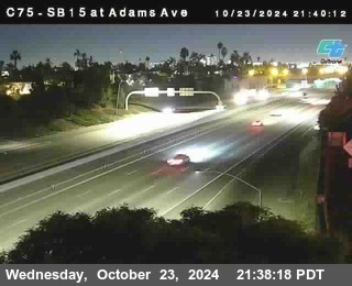 SB 15 at Adams Ave (On Ramp)