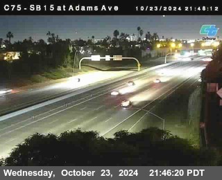 SB 15 at Adams Ave (On Ramp)