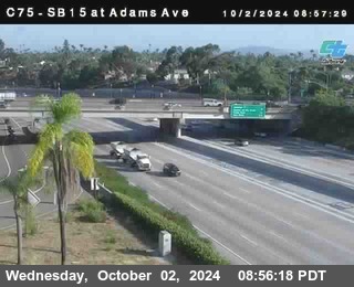 SB 15 at Adams Ave (On Ramp)