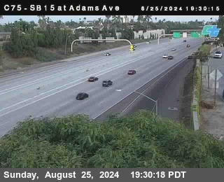 SB 15 at Adams Ave (On Ramp)