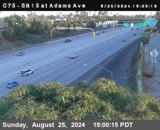 SB 15 at Adams Ave (On Ramp)