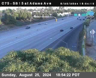 SB 15 at Adams Ave (On Ramp)