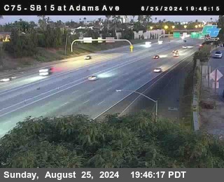 SB 15 at Adams Ave (On Ramp)