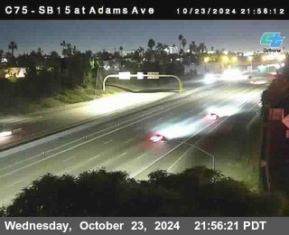 SB 15 at Adams Ave (On Ramp)