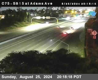 SB 15 at Adams Ave (On Ramp)