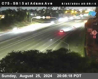 SB 15 at Adams Ave (On Ramp)