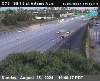 SB 15 at Adams Ave (On Ramp)