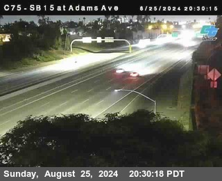 SB 15 at Adams Ave (On Ramp)