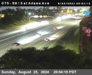 SB 15 at Adams Ave (On Ramp)