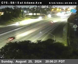 SB 15 at Adams Ave (On Ramp)