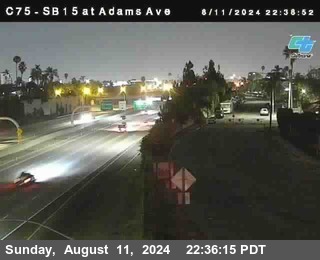 SB 15 at Adams Ave (On Ramp)