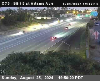 SB 15 at Adams Ave (On Ramp)