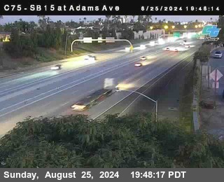 SB 15 at Adams Ave (On Ramp)