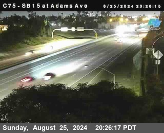 SB 15 at Adams Ave (On Ramp)