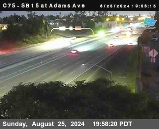 SB 15 at Adams Ave (On Ramp)