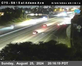 SB 15 at Adams Ave (On Ramp)